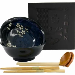 Sakura ramensett 6 deler, cobalt blue