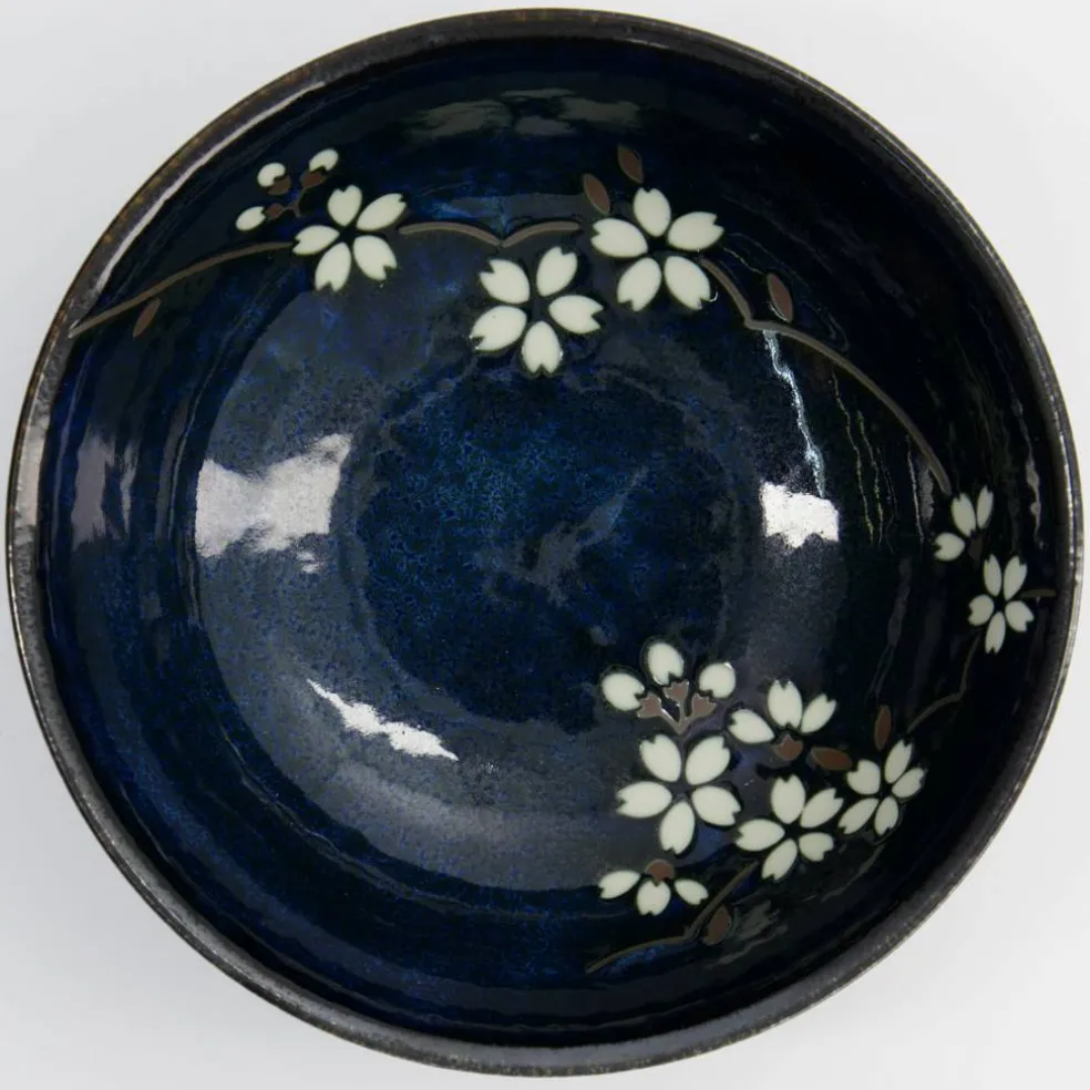 Sakura skål 14 cm, cobalt blue