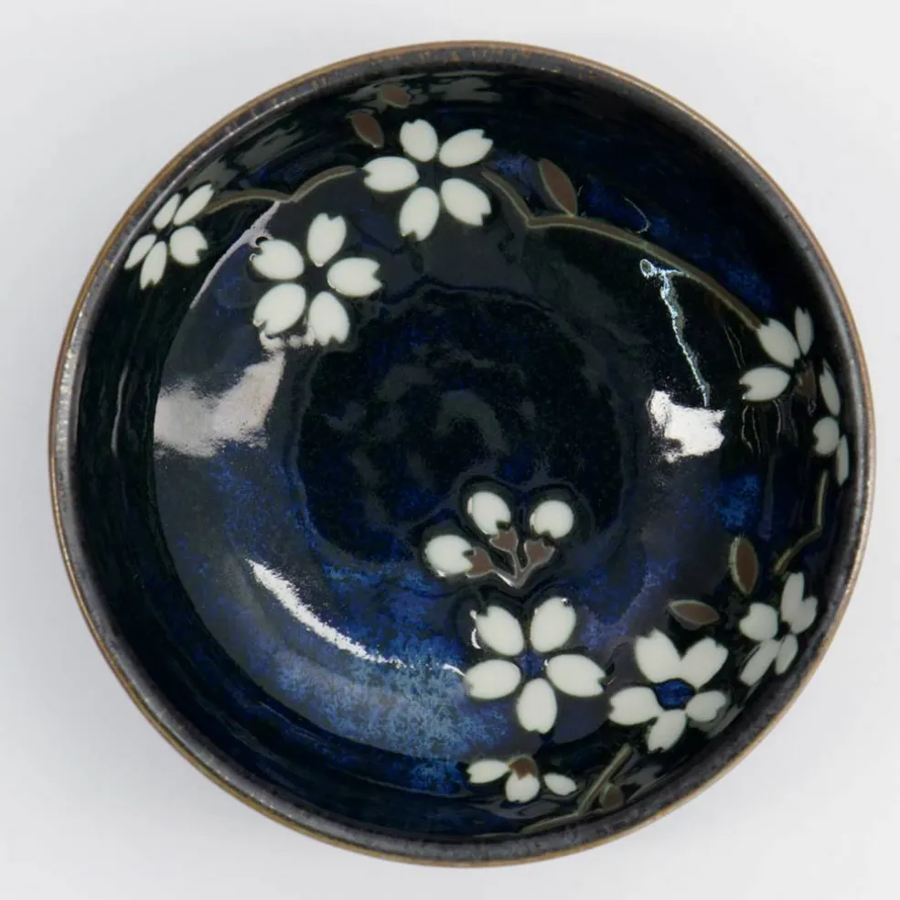 Sakura skål 14 cm, cobalt blue