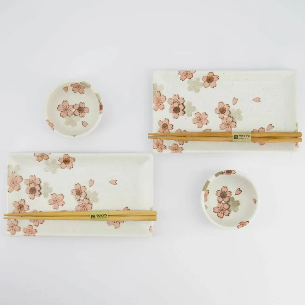 Sakura sushisett 6 deler, hvit