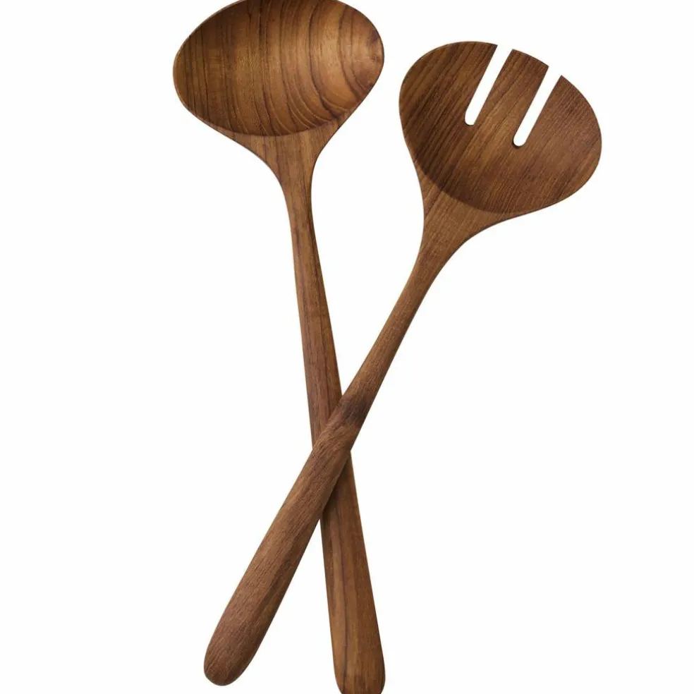 Salatbestikk, teak