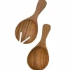 Salatbestikk teak, small