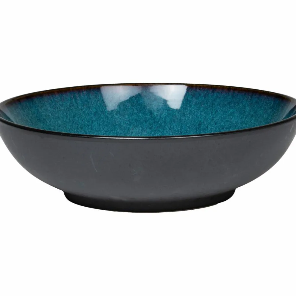 Salatskål 24 cm svart/amber