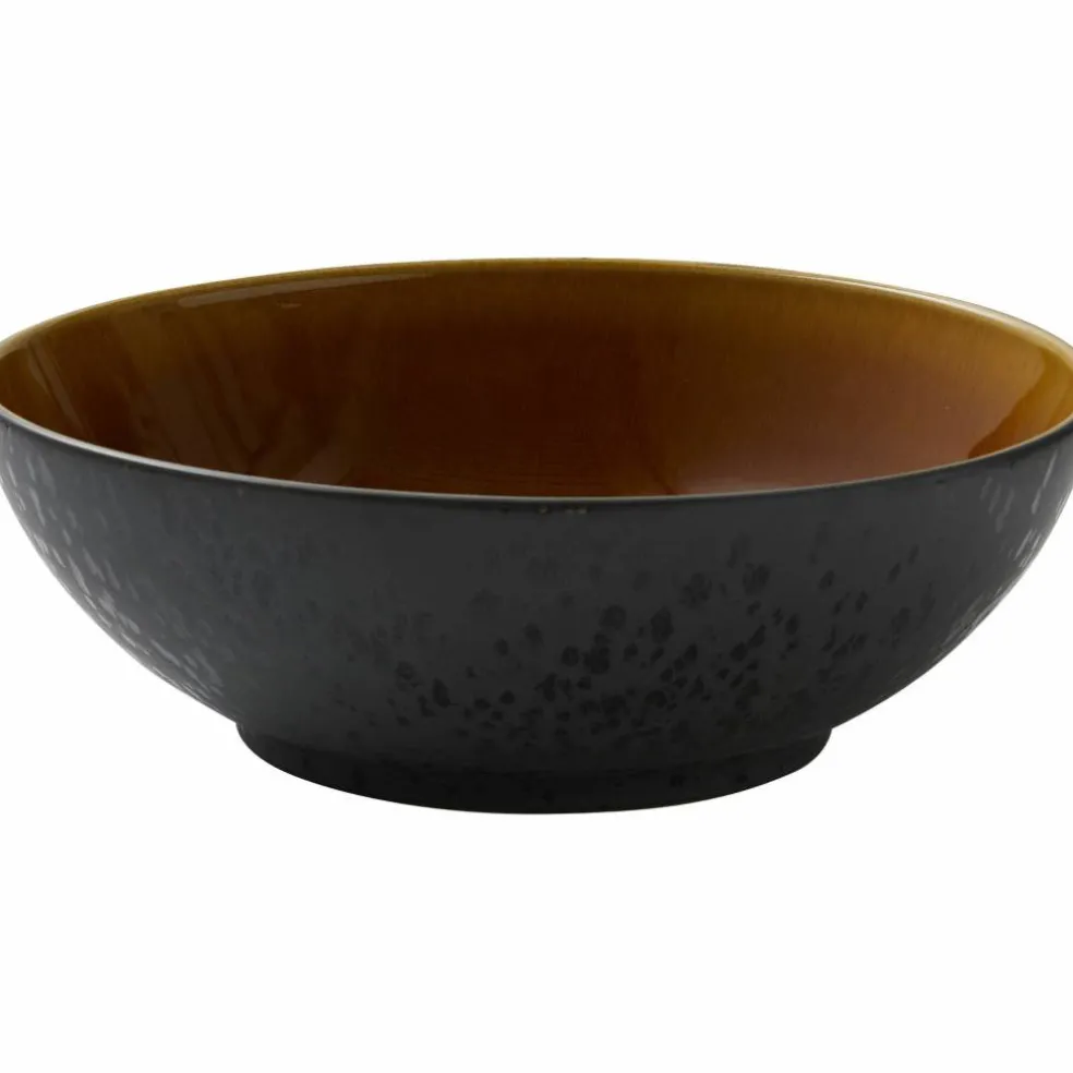 Salatskål Svart Amber