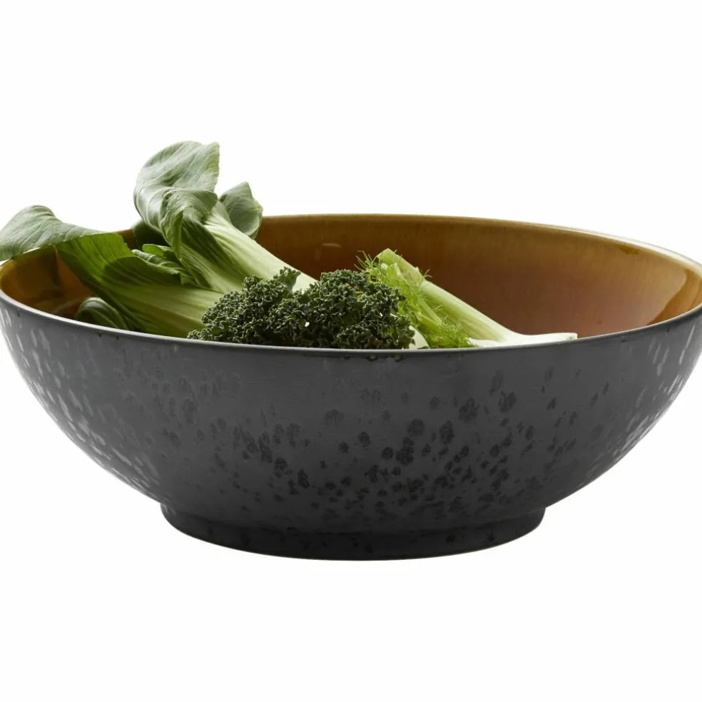 Salatskål Svart Amber