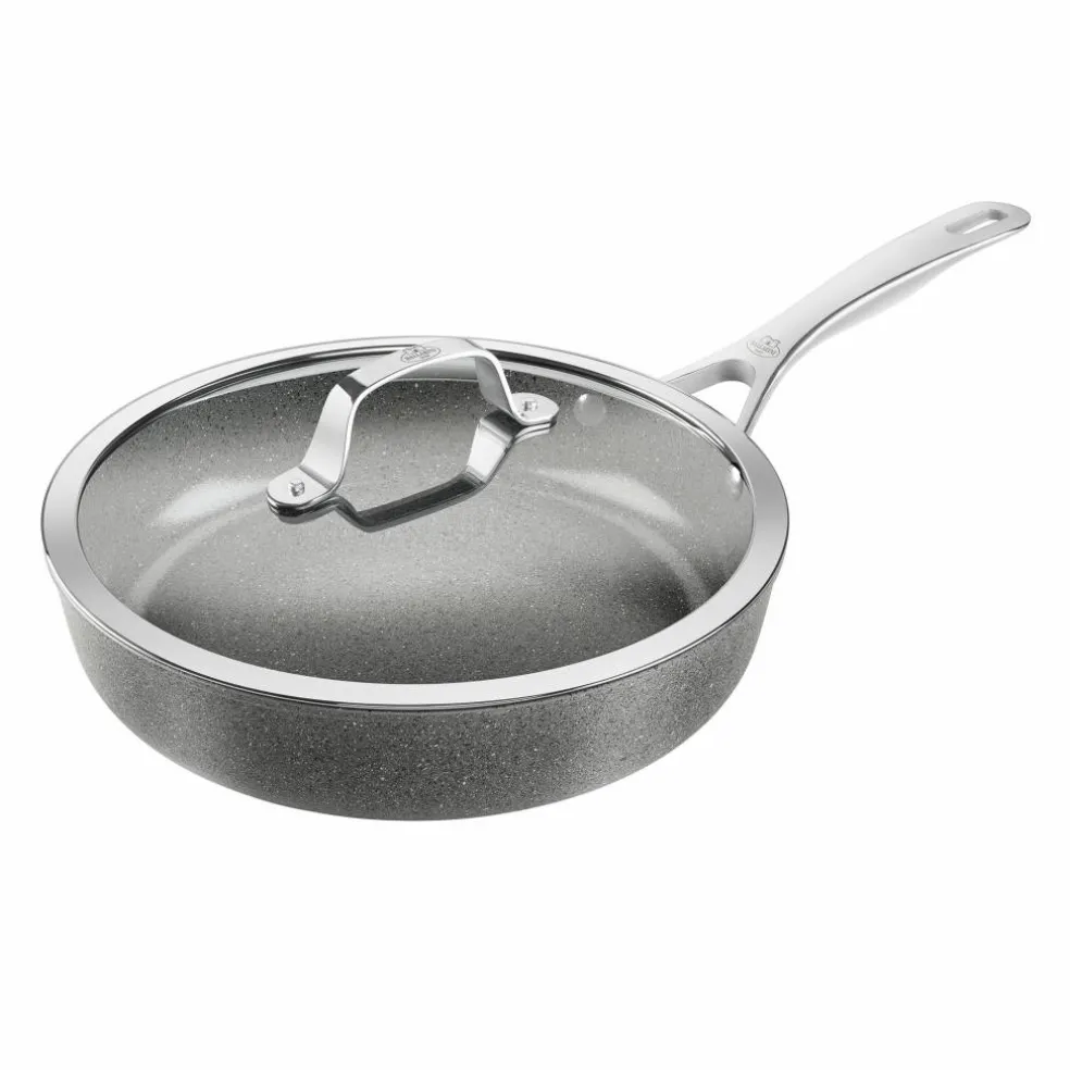Salina traktørpanne med lokk 28 cm, aluminium
