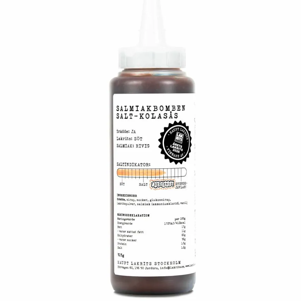 Salmiakbomben salt karamellsaus, 315 gram