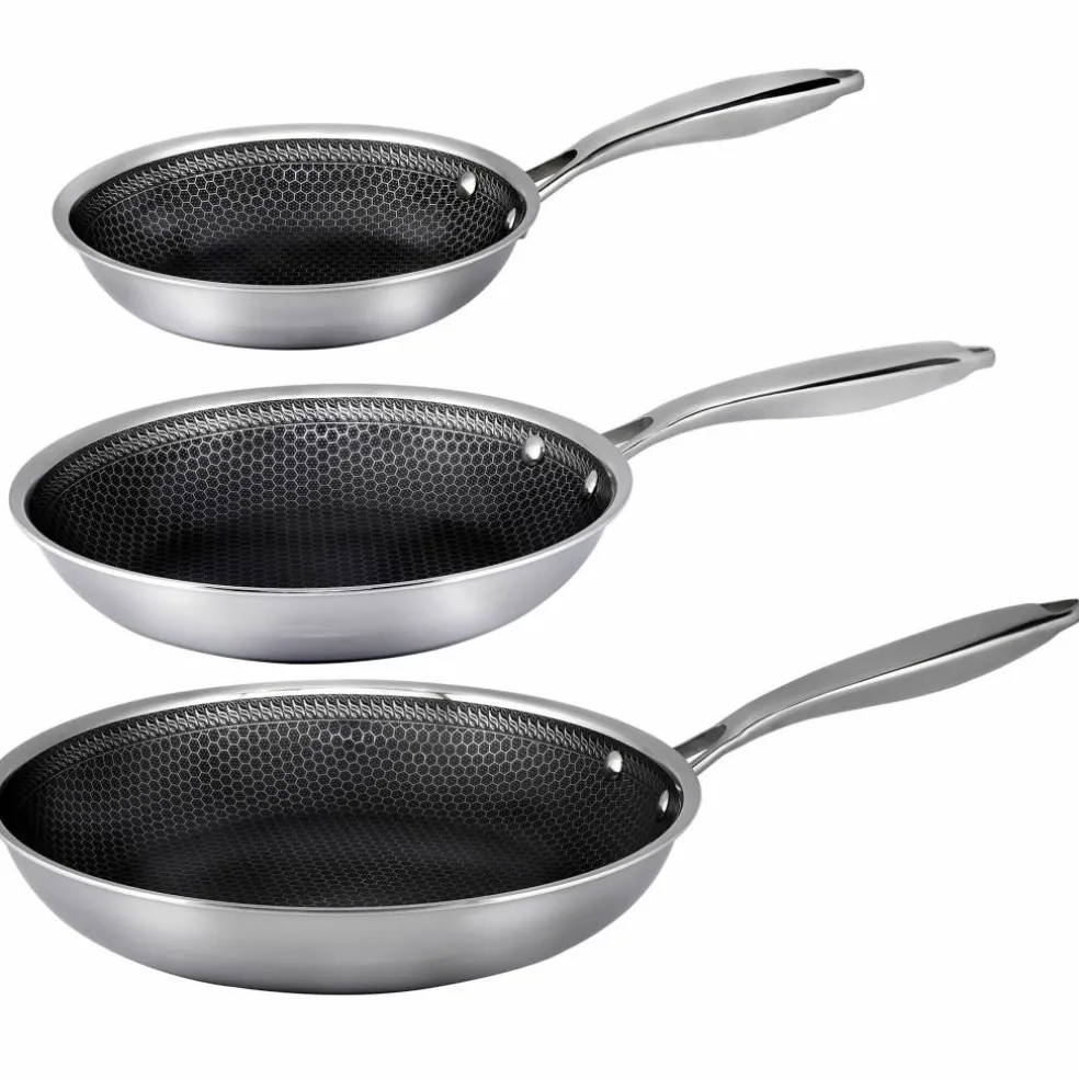 Santo stekepanne 3-pakning (20 + 24 + 28 cm)