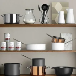 Sautepande 24 cm, White Line