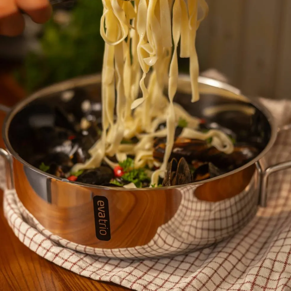 Sautépanne 28 cm, rustfritt stål