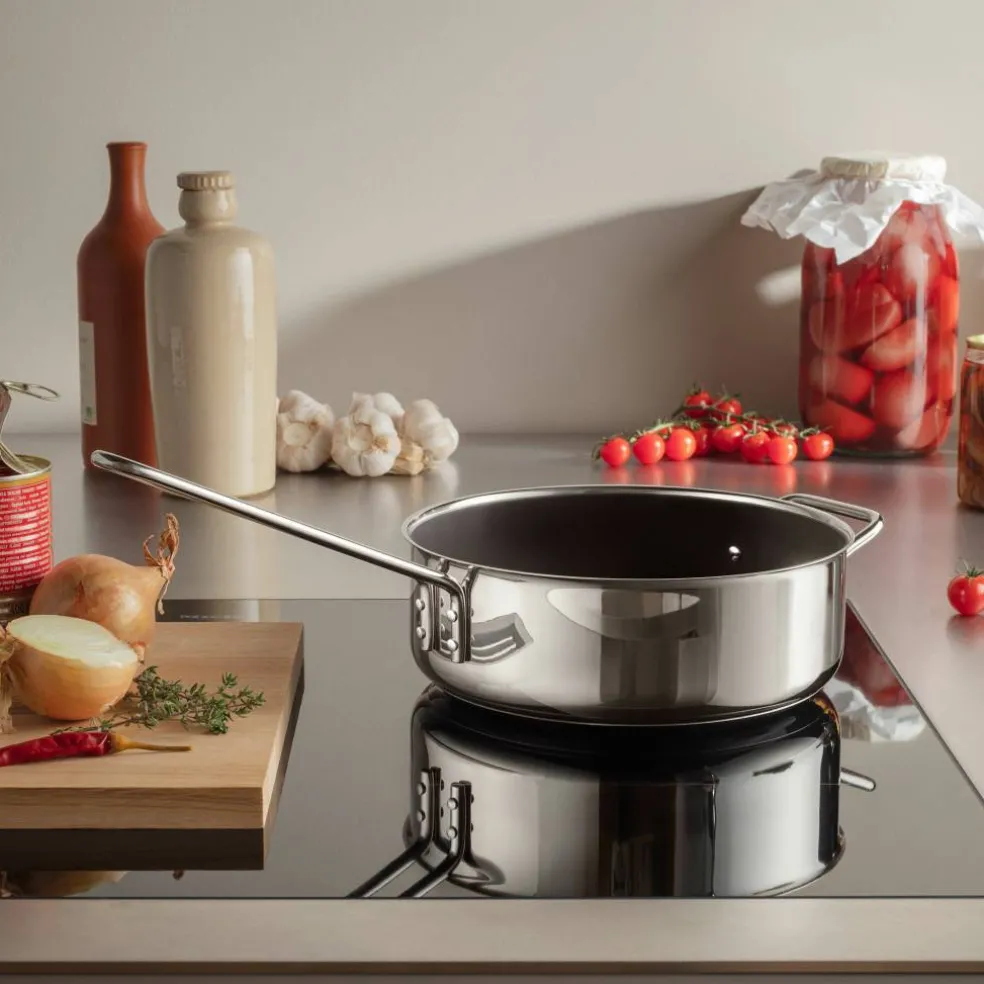 Sautépanne keramisk Slip-Let® 24 cm, rustfritt stål