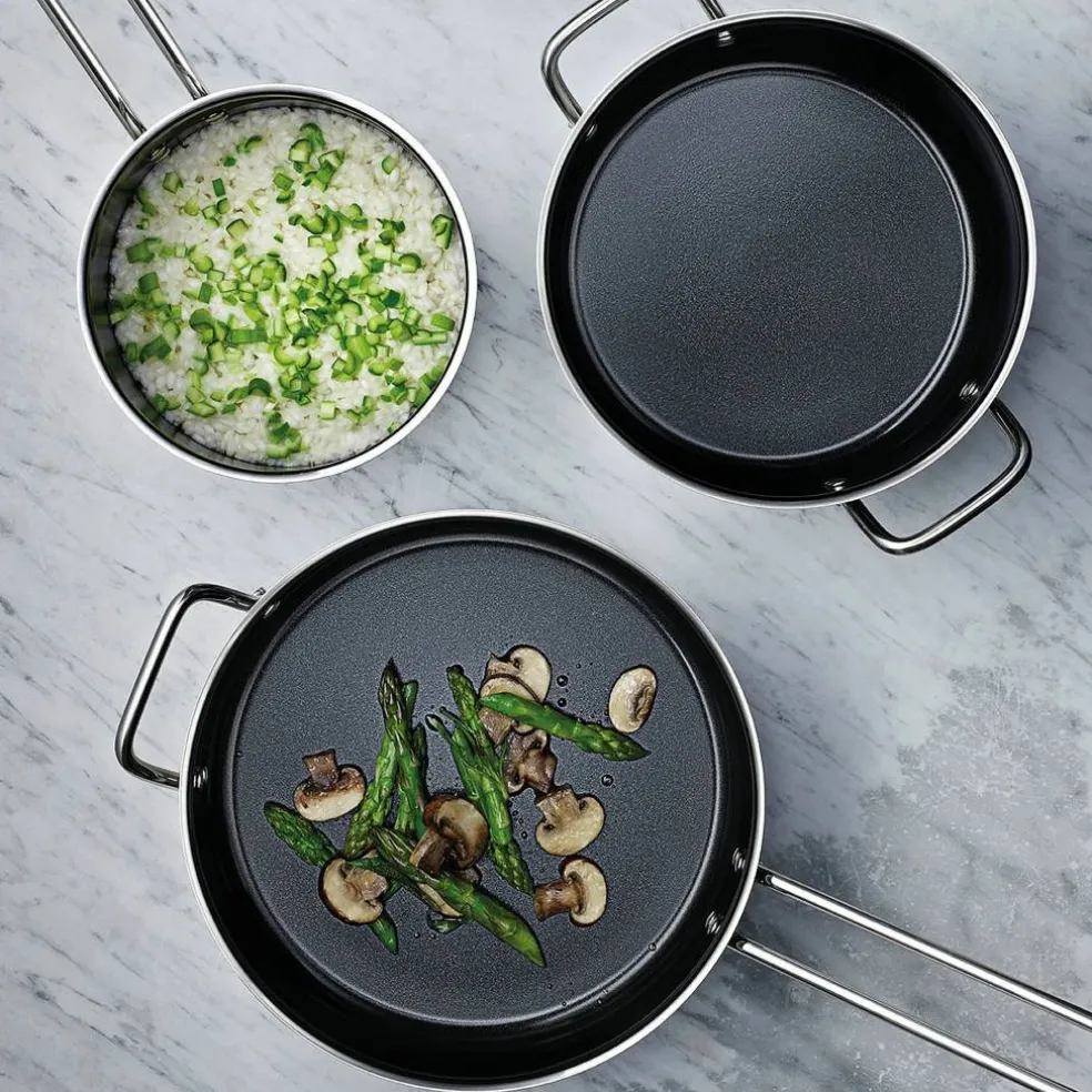 Sautépanne keramisk Slip-Let® 24 cm, rustfritt stål