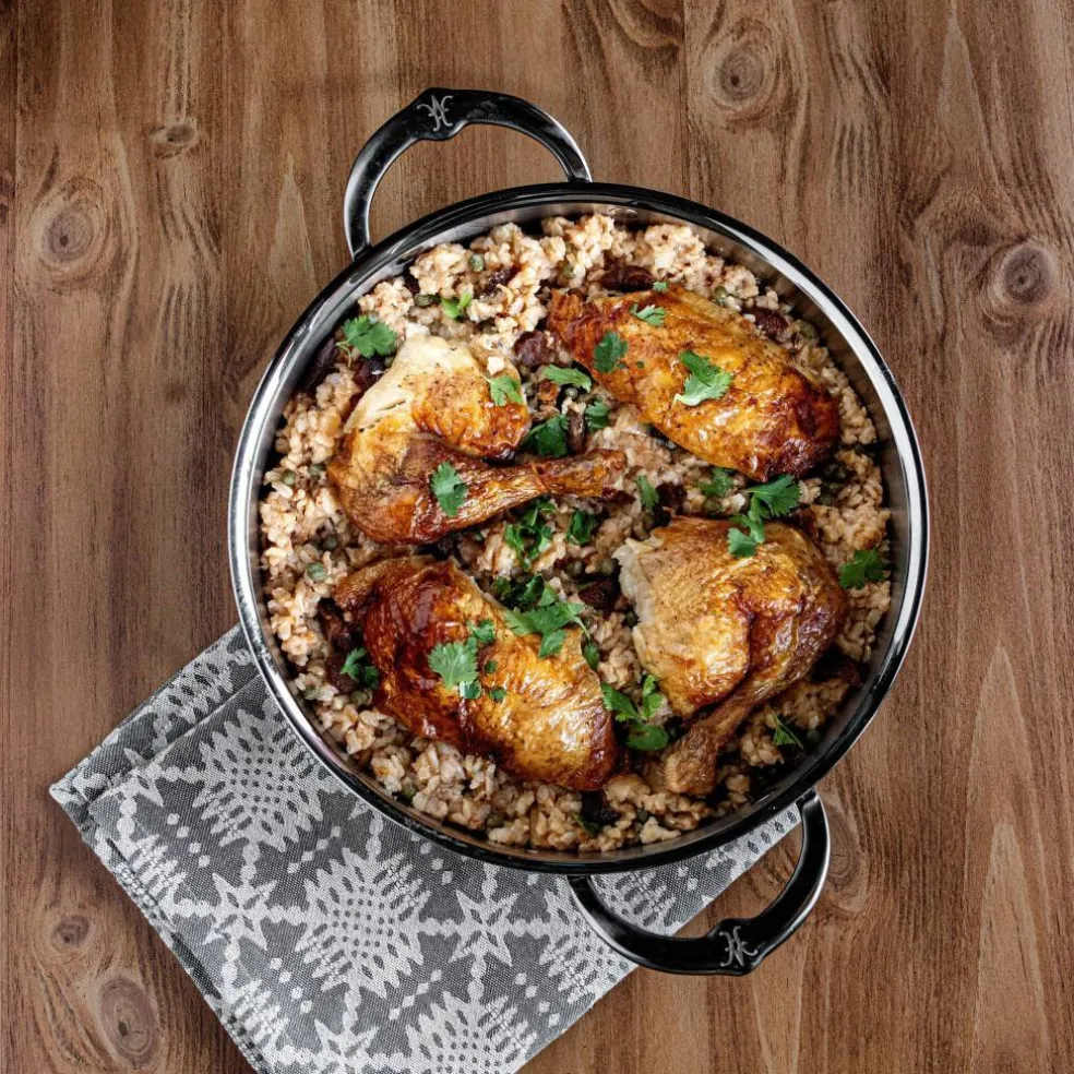 Sautuse med lokk 26cm 3,3 L