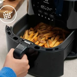 700s EAF7B airfryer 7 liter, black glossy