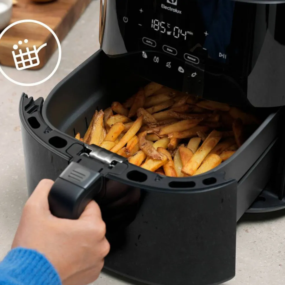 700s EAF7B airfryer 7 liter, black glossy