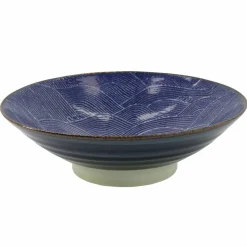 Seigaiha Blue skål, 24.5 cm