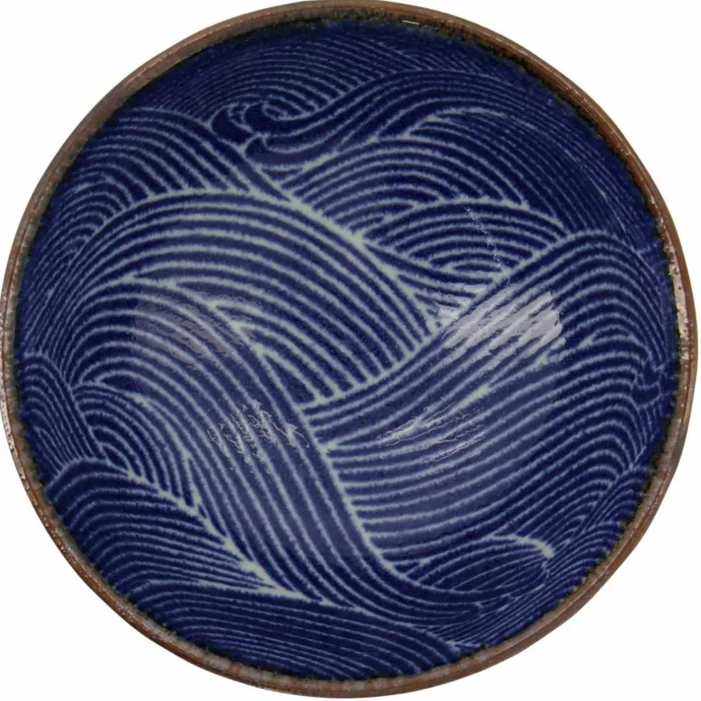 Seigaiha Blue skål, 12 cm