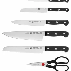 Selv-slipende knivblokk m. 7 deler