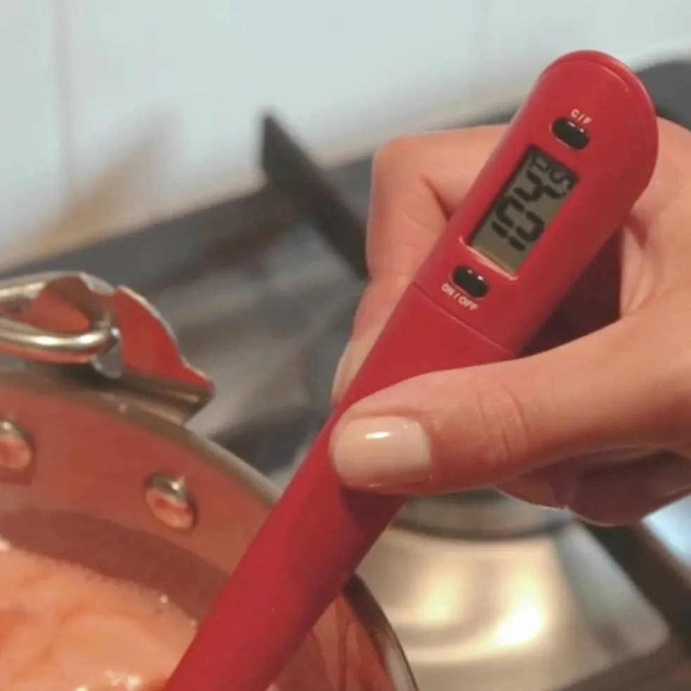 Øse med termometer