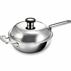 316 Series wok med lokk 22 cm, rustfritt stål