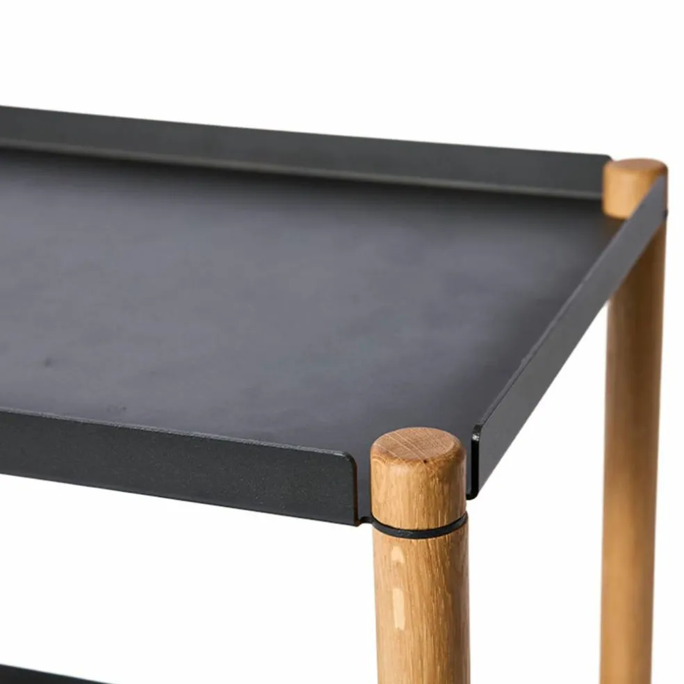 Serveringsbord 50x35x63 cm, eik