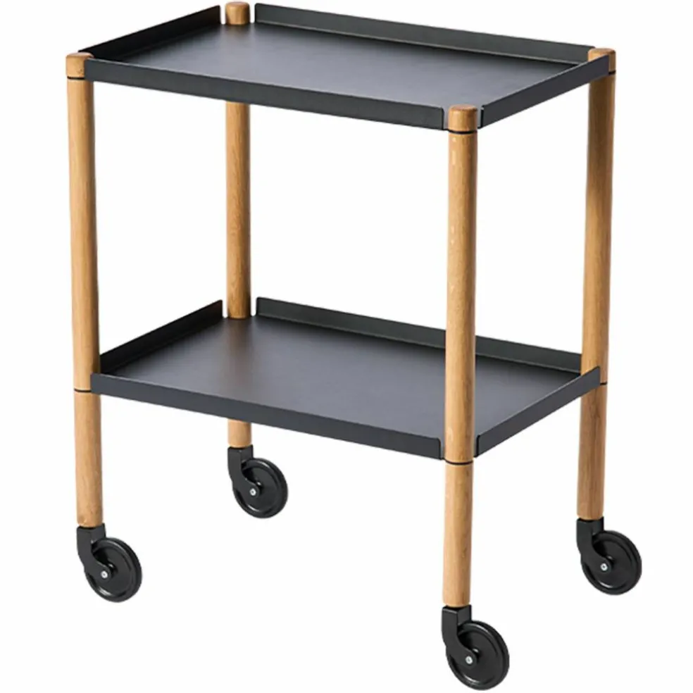 Serveringsbord 50x35x63 cm, eik