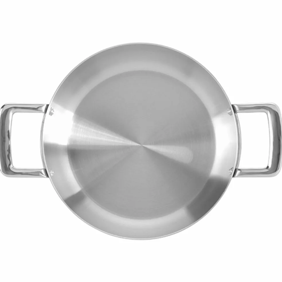 Serveringspanne med lokk 24 cm, rustfritt stål