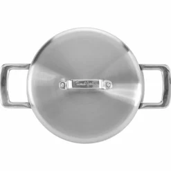 Serveringspanne med lokk 26 cm, rustfritt stål