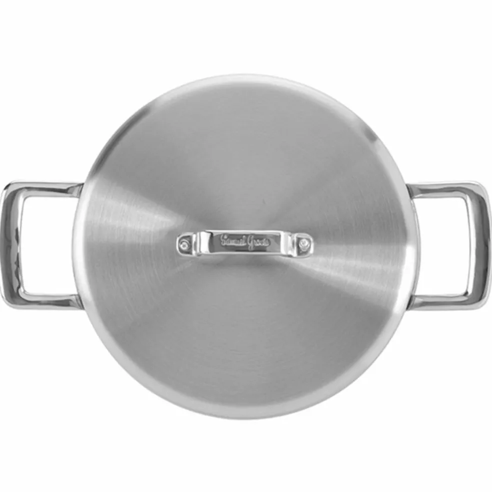 Serveringspanne med lokk 26 cm, rustfritt stål