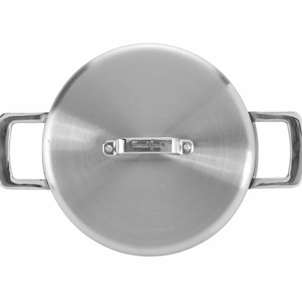 Serveringspanne med lokk 26 cm, rustfritt stål