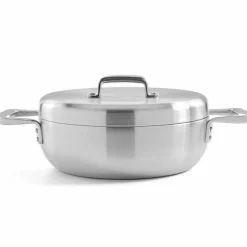 Serveringspanne med lokk 26 cm, rustfritt stål