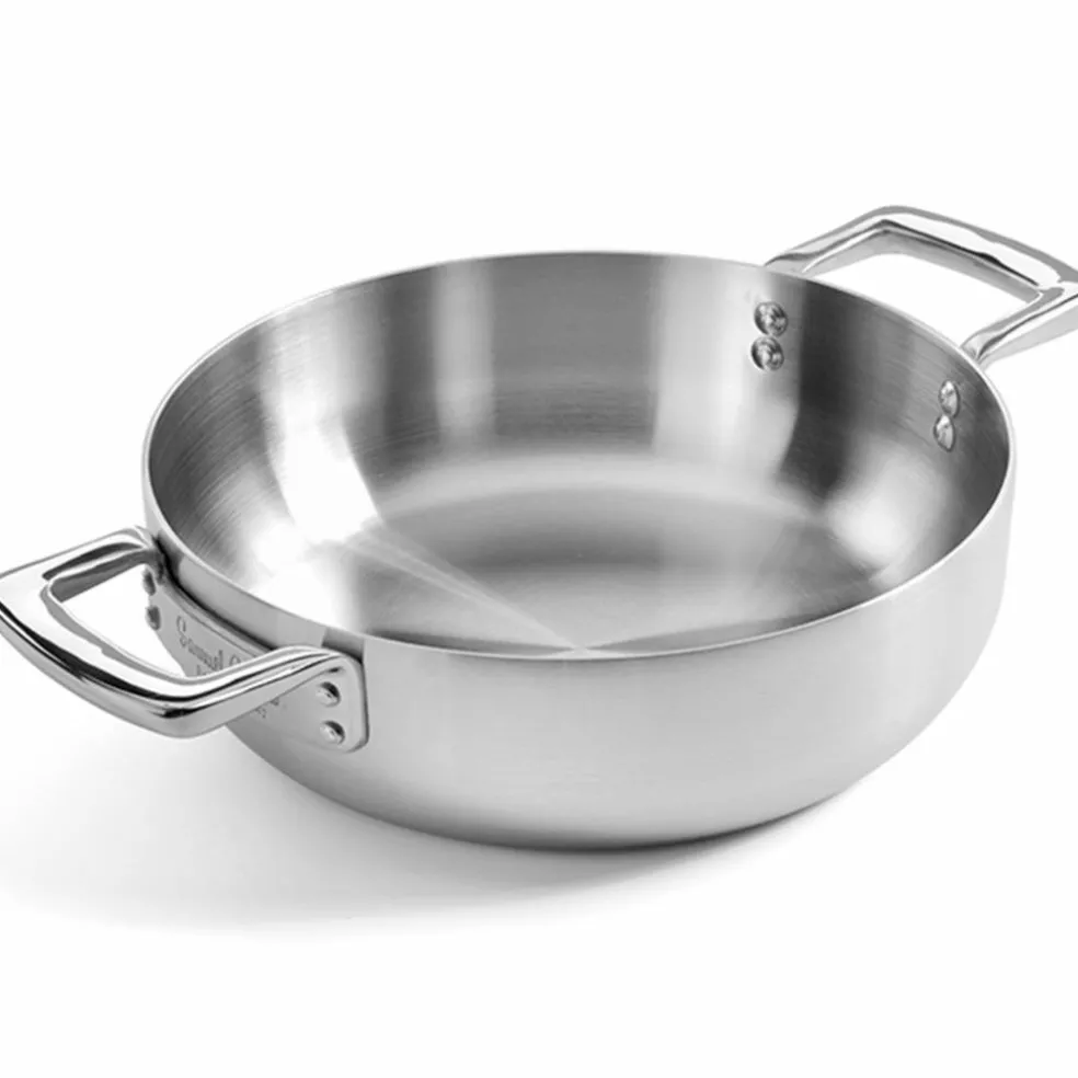 Serveringspanne med lokk 28 cm, rustfritt stål