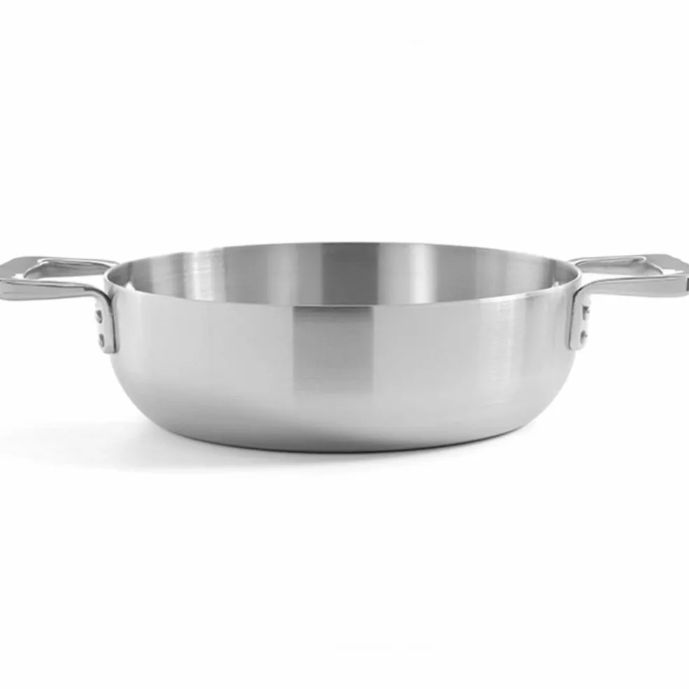 Serveringspanne med lokk 28 cm, rustfritt stål