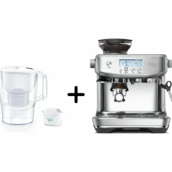 SES878BSS0 The Barista Pro espressomaskin + Brita Aluna filterkanne