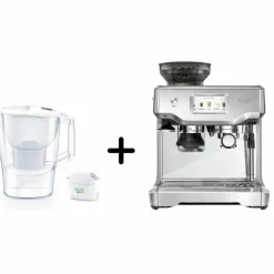 SES880BSS The Barista Touch™ espressomaskin + Brita Aluna filterkanne