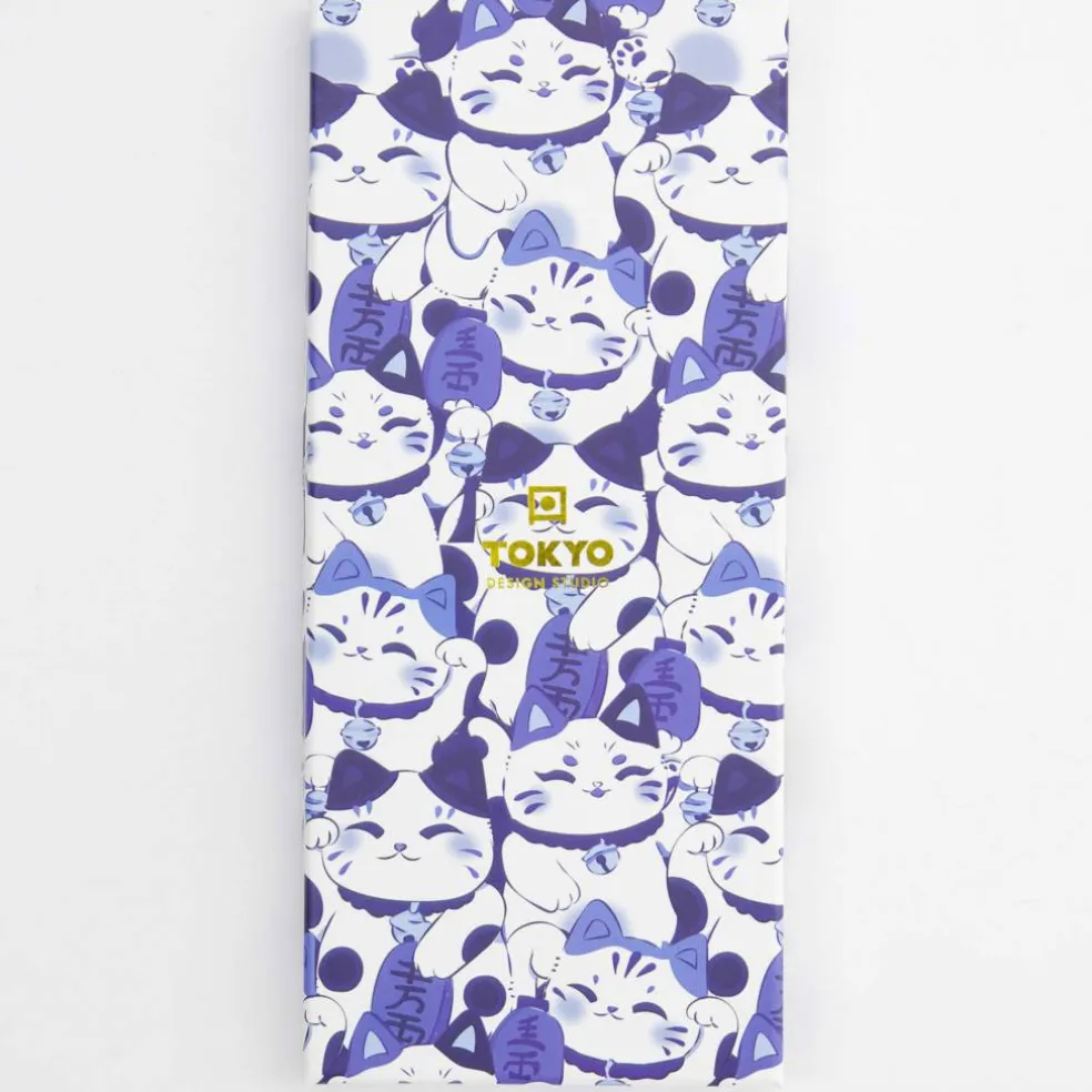 Sett lucky cat spisepinner, 5-pakning