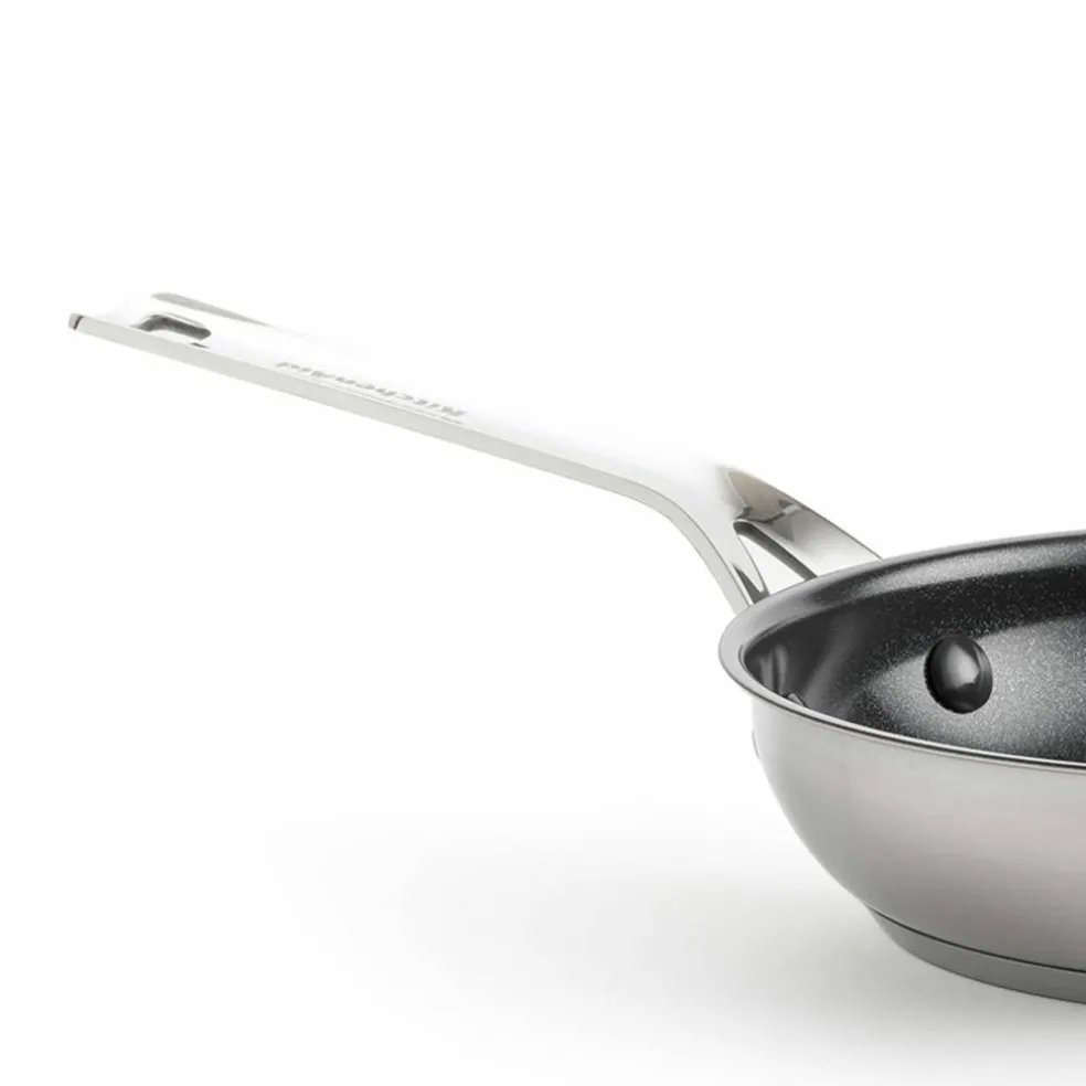 Sett med stekepanner 20 cm + 24 cm + 28 cm, rustfritt stål