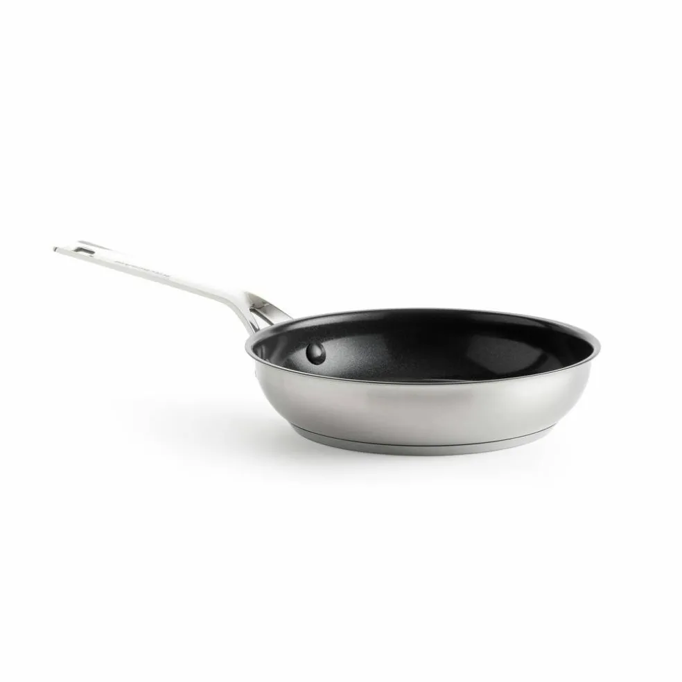 Sett med stekepanner 20 cm + 24 cm + 28 cm, rustfritt stål