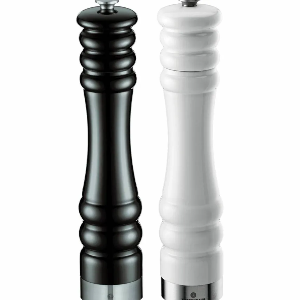 Sett Salt/Pepperkvern Munchen 25 cm Svart & Hvit Blank