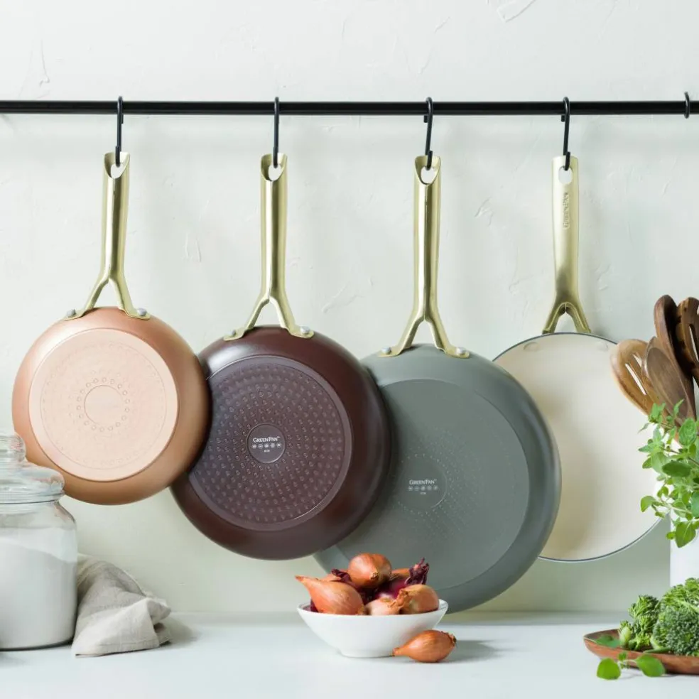 Shades stekepannesett 3 deler, copper/chocolate brown/quartz grey