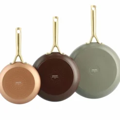 Shades stekepannesett 3 deler, copper/chocolate brown/quartz grey