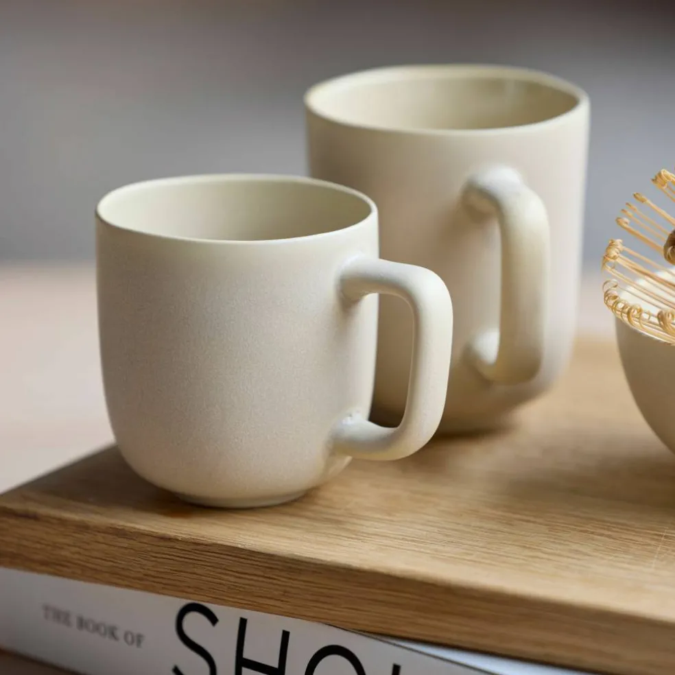 Shoku kopp med hank 33 cl, soft beige