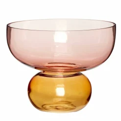 Show vase 25 cm, rav/rosa