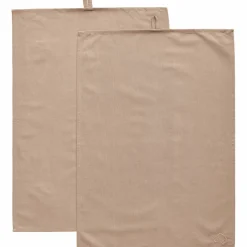 Sienna Kjøkkenhåndkle lin 70x50 cm 2-pakning, taupe