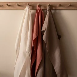 Sienna Kjøkkenhåndkle lin 70x50 cm 2-pakning, taupe