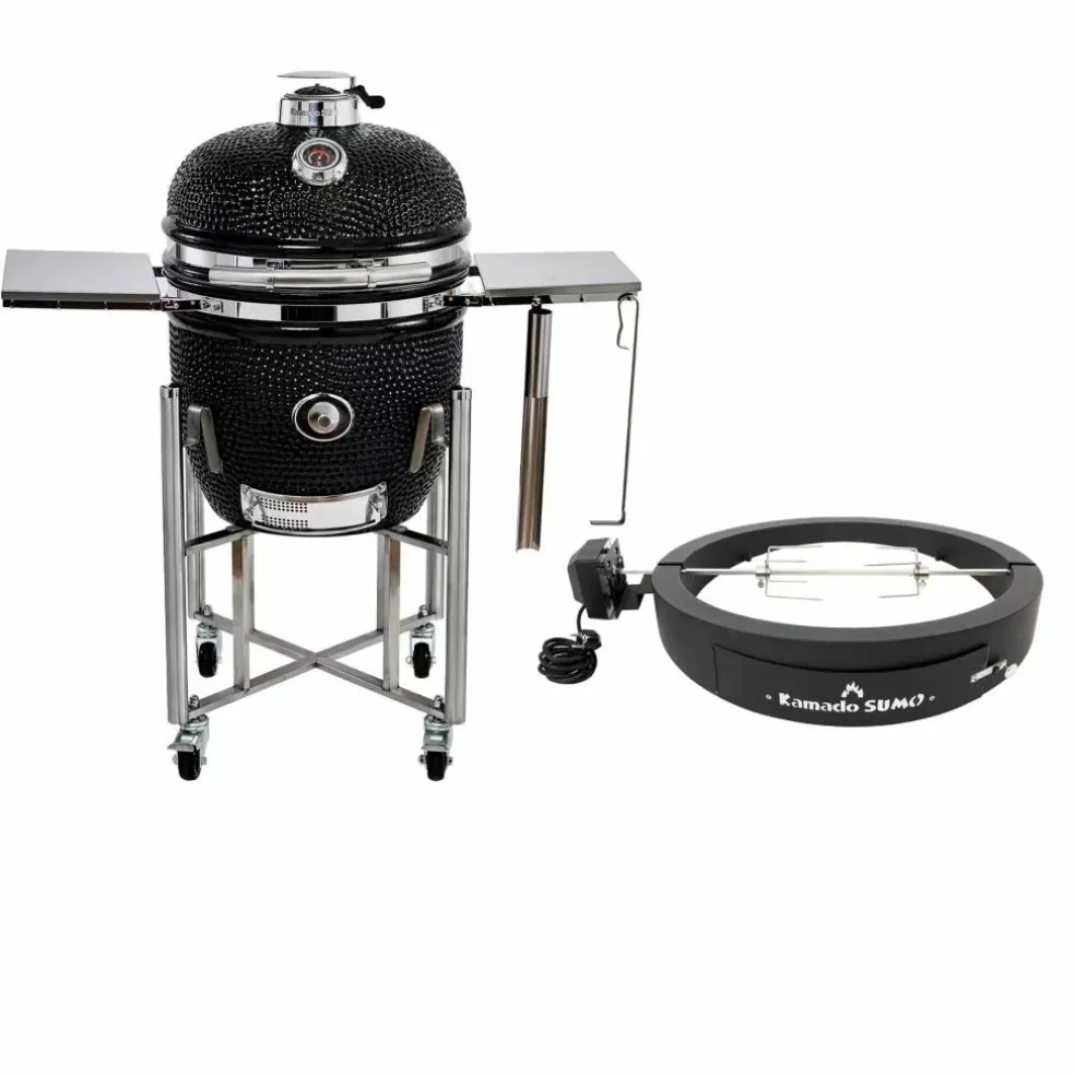 Signature Midi kullgrill med Grillmaster Rotisserie og pizzaovn
