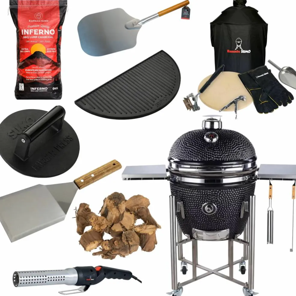 Signature Pro kamado-grill med stor grillpakke