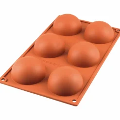 Silikonform Halve 6 stk