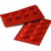 Silikonform Halve 8 stk