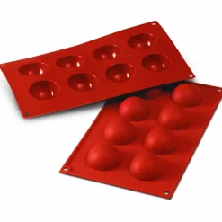 Silikonform Halve 8 stk